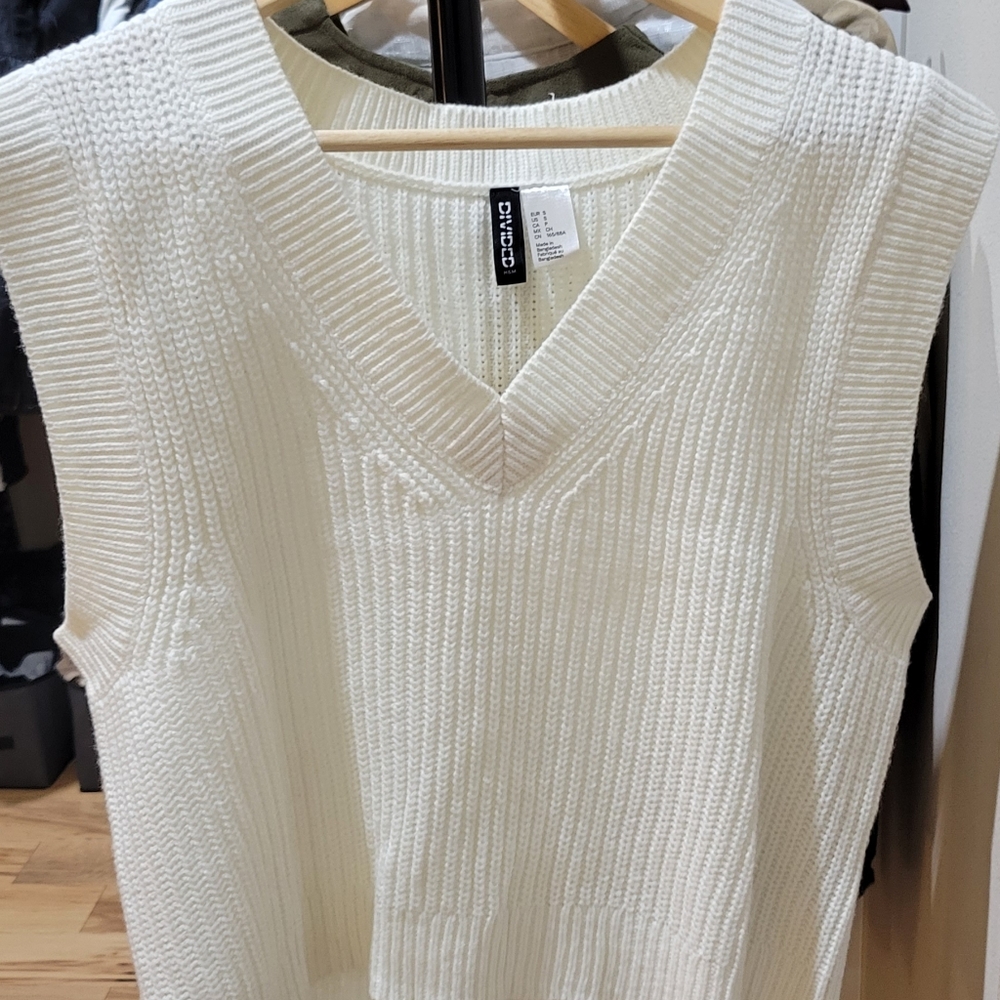 White Knit Vest